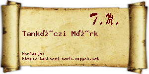 Tankóczi Márk névjegykártya