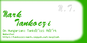 mark tankoczi business card